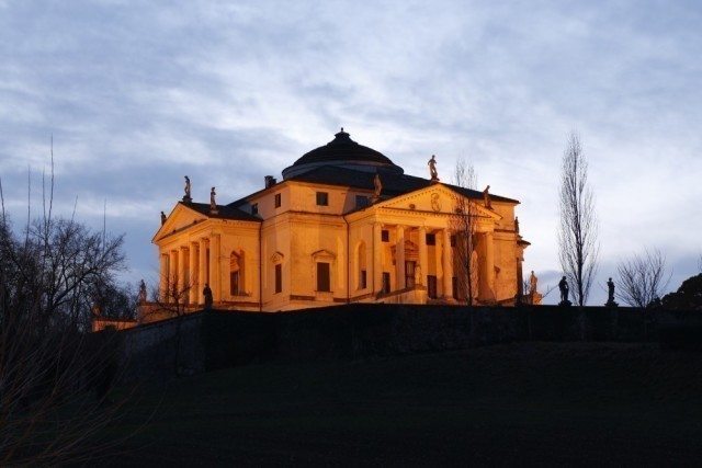 Villa La Rotonda de Palladio, dans la ville de Vicence, classée au patrimoine mondial de l'UNESCO