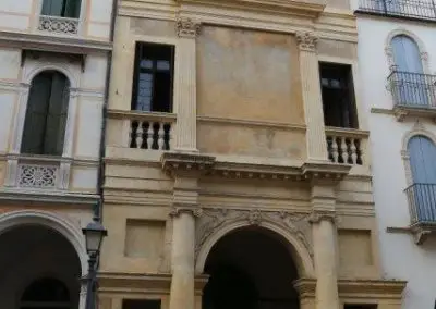 Casa Cogollo by Andrea Palladio, palace in the historical center of Vicenza listed in unesco world heritage.