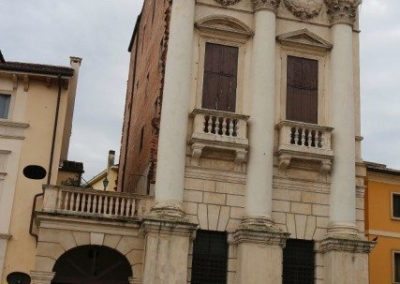Porto Breganze palace by Andrea Palladio in the historical center of Vicenza. City tour with Sightseeing in Italy