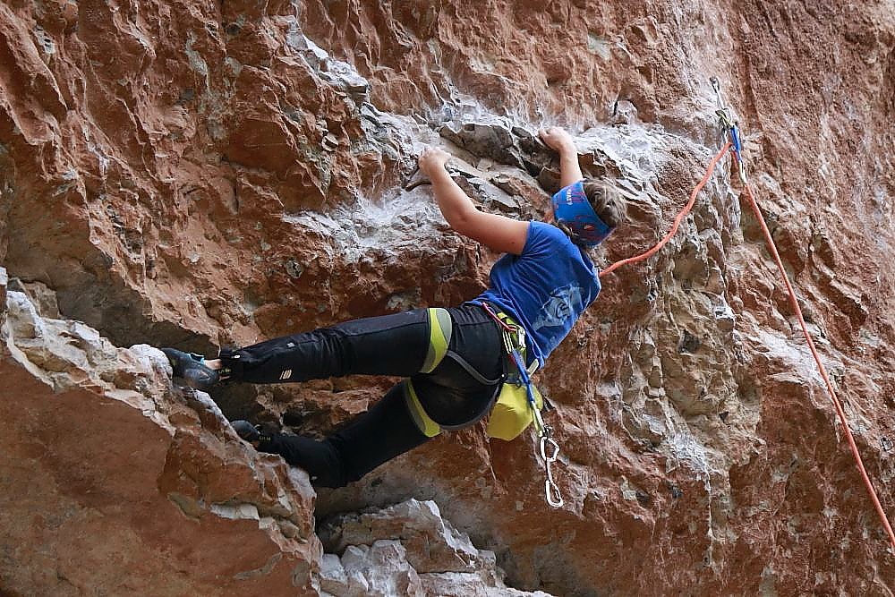 Rock climbing Dolomite mountains