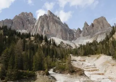 Cristallo Dolomites mountains close cortina d'ampezzo. Ideal for hiking, ferrata, guided excursion. ski resort, unesco site