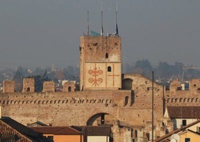 Cittadella, la maison du capitaine, une ville médiévale fortifiée entre Padoue et Bassano