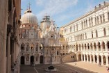 Doges Palace Venice with works by Andrea Palladio in some of the representation rooms on the piano nobile destroyed by fire