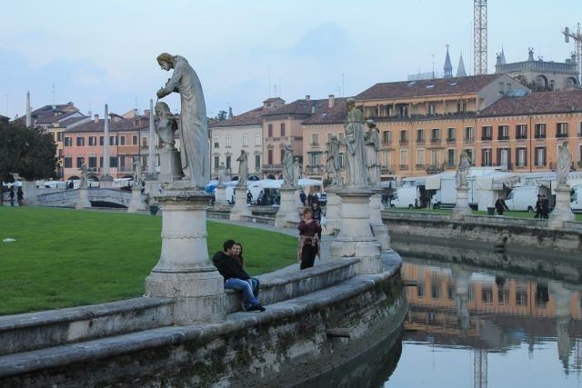 Padoue Prato della Valle, une des villes d'art de la Vénétie, nord de l'Italie