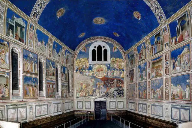 padua university town scrovegni chapel with giotto frescoes