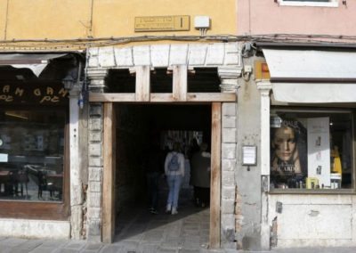 Ghetto - entrance gate, 500 years celebration Venice, Italy