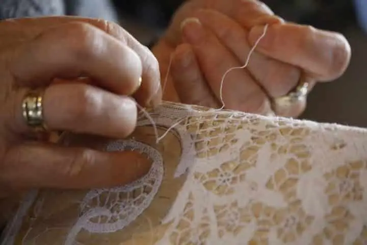 La dentelle de Burano Venice artisanat de la Vénétie