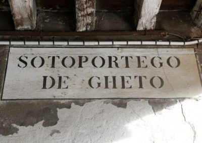 Sign entrance gate to the ghetto