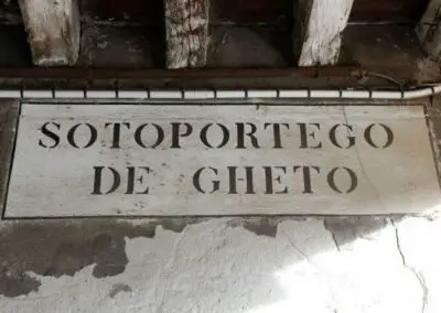 Sign entrance gate to the ghetto