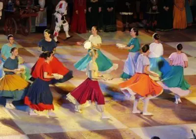 Jeu d'échecs de Marostica, danse médiévale