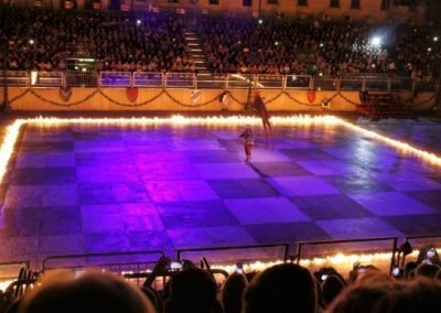 Place des échecs de Marostica, le spectacle