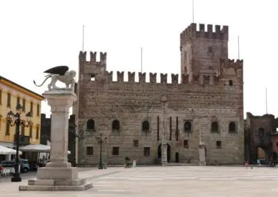 Medieval lower castle Marostica, ruled during the middle ages by the scaligers, lords of Verona