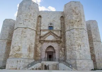 Castel Del Monte castle Frederick II Apulia. middle Ages site on a hill in Andria, a Unesco World Heritage to visit during a day excursion with professional driver