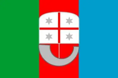 Flag Liguria region Italy