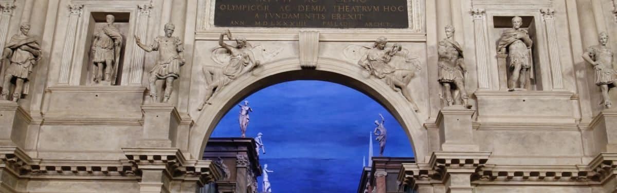 Vicence ville d'art théâtre olympique oeuvre de Palladio visite guidée