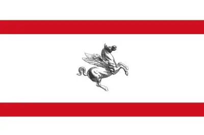 Flag Tuscany region Italy