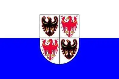 Flag Trentino Alto Adige region Italy