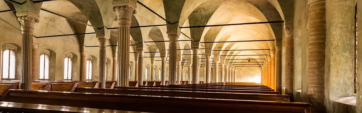 Forlì Cesena province Biblioteca Malatestiana library, Emilia Romagna to visit with professional guide 