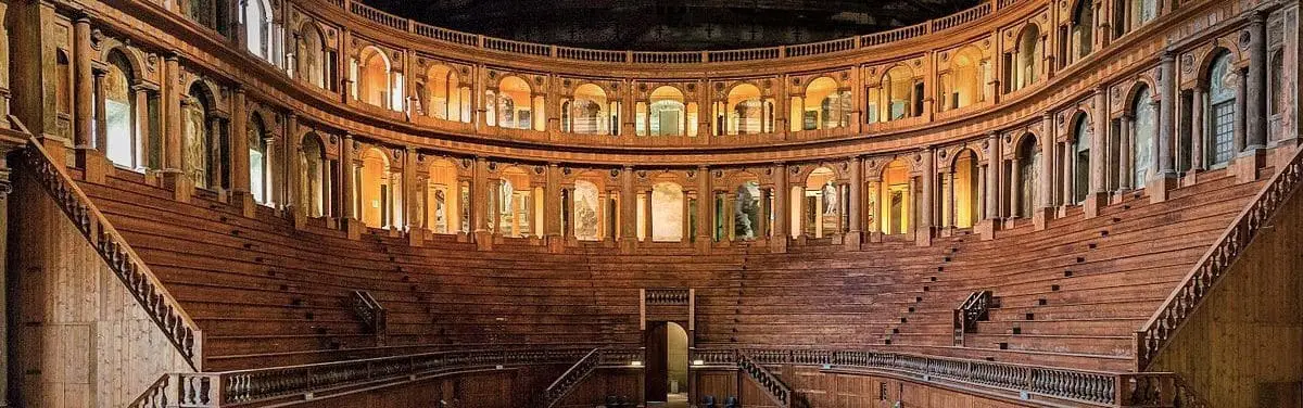 Parma Farnese duchy theater in the Pilotta Palace, Emilia Romagna region