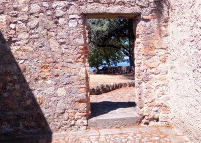 Monastère Beatrice I d'Este, détail, sur le mont Gemola des collines Euganéennes, dans la province de Padoue, dans la région de la Vénétie, en Italie. A visiter lors d'une randonnée d'une journée