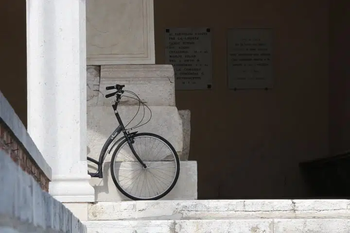 Bike routes Emilia Romagna region, north of Italy
