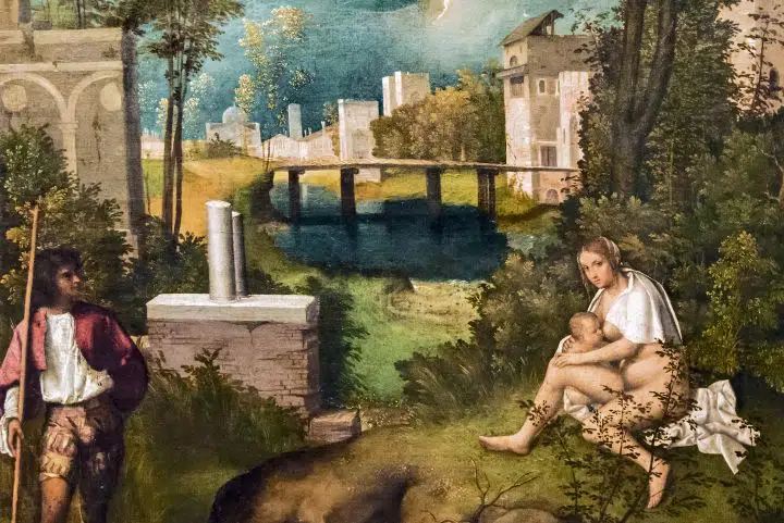 Giorgione, La Tempête, Gallerie dell'Accademia de Venise, artistes de la Vénétie, Italie