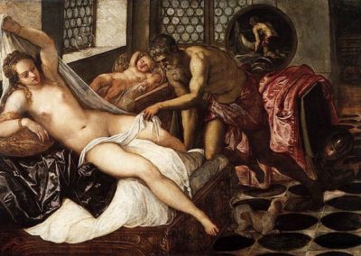 Venus, Mars, and Vulcan, Tintoretto, Alte Pinakothek, Munich