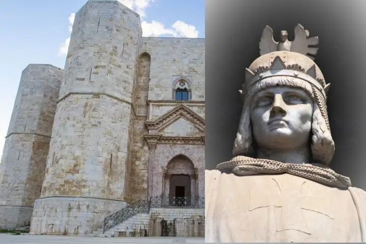 Castel Del Monte Frederick II, son of Emperor Henry VI of the Hohenstaufen dynasty and Constance d'Altavilla daughter of Roger II founder of the Norman monarchy of southern Italy.