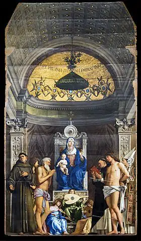 San Giobbe Altarpiece, Gallerie dell'Accademia in Venice. painting by the Italian Renaissance master Giovanni Bellini.