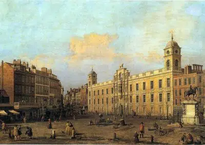Northumberland House, the Duke collection, by Giovanni Antonio Canal known as Canaletto, oil on canvas, Venetian artist of the eighteenth century