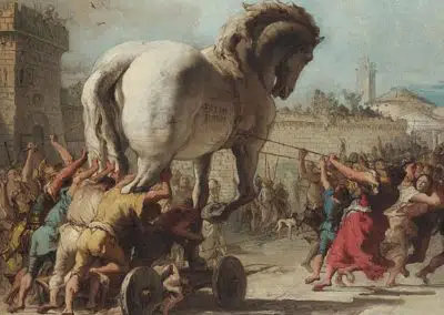 La procession du cheval de Troie, 1773, galerie nationale, Londres
