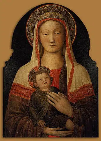 Vierge à l'enfant, 1450, musée des Offices, Florence, Italie