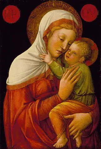 Vierge à l'enfant, musée d'art du comté de Los Angeles, Californie, États-Unis