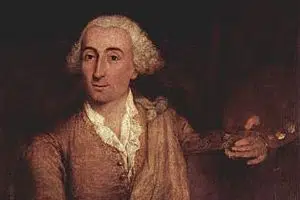 Francesco Guardi portrayed by Pietro Longhi - detail