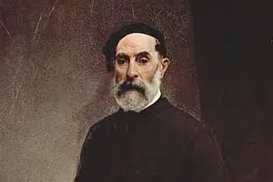 Francesco Hayez, Autoportrait - Détail