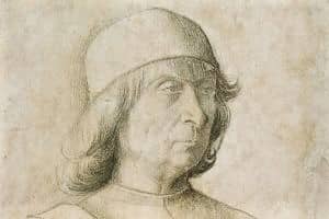 Gentile Bellini, autoportrait - détail