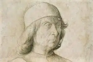 Gentile Bellini, self portrait - detail
