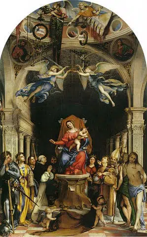 Lorenzo Lotto, retable de Martinengo, Santi Bartolomeo e Stefano, Bergame