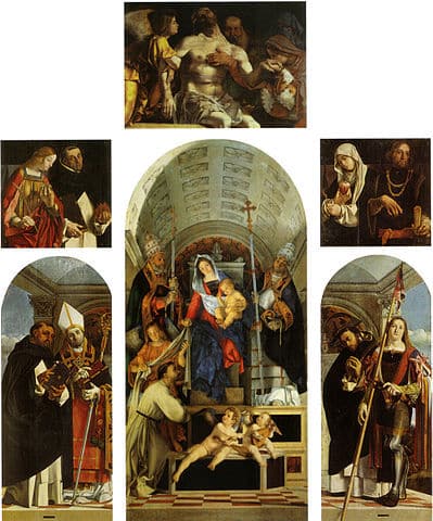 Lorenzo Lotto, Polyptyque de Recanati, Musée Civique Villa Colloredo Mels, Recanati