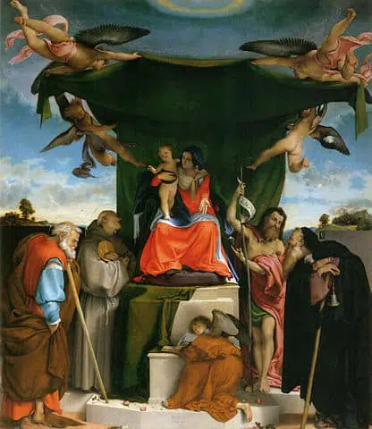 Lorenzo Lotto, retable de San Bernardino, église de San Bernardino à Pignolo, Bergame