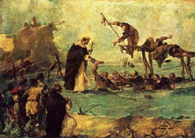 Sauvetage miracle par un saint dominicain, Francesco Guardi, Kunsthistorisches Museum, Vienne
