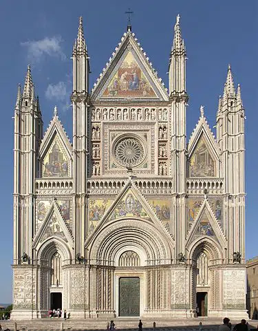 Orvieto, façade of the cathedral