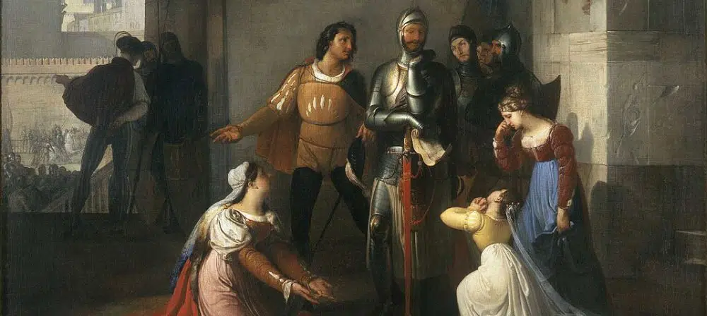 Pietro Rossi As A Prisoner Of The Scaligers, Francesco Hayez, San Fiorano Collection, Milan - detail