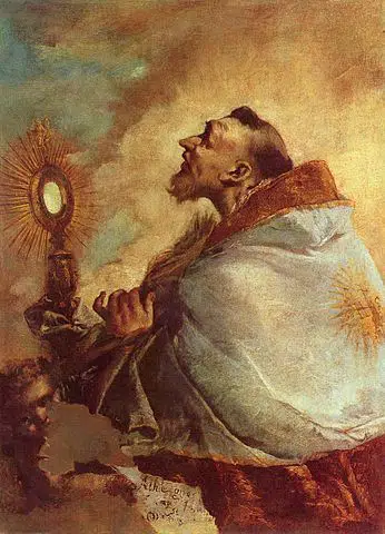 Saint Adorant l'Eucharistie, Francesco Guardi, Museo Nazionale, Trento