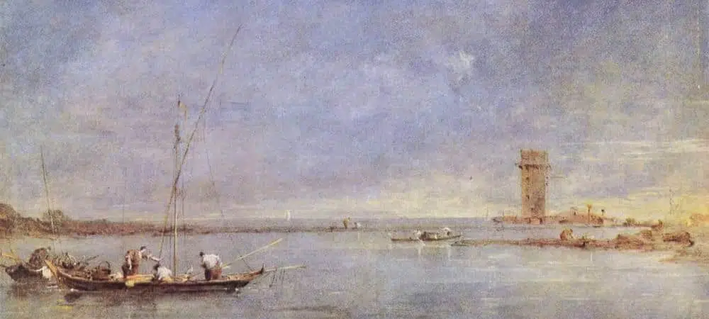 La tour de Marghera, Francesco Guardi, Londres, Galerie nationale