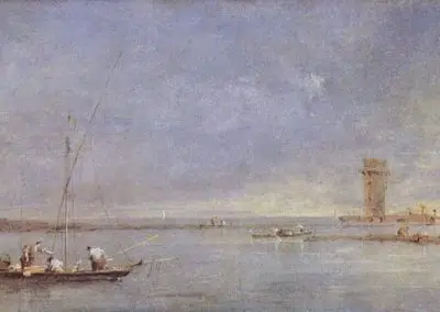 The tower of Marghera, Francesco Guardi, London, National Gallery