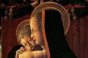 Virgin and Child - detail, Francesco Squarcione