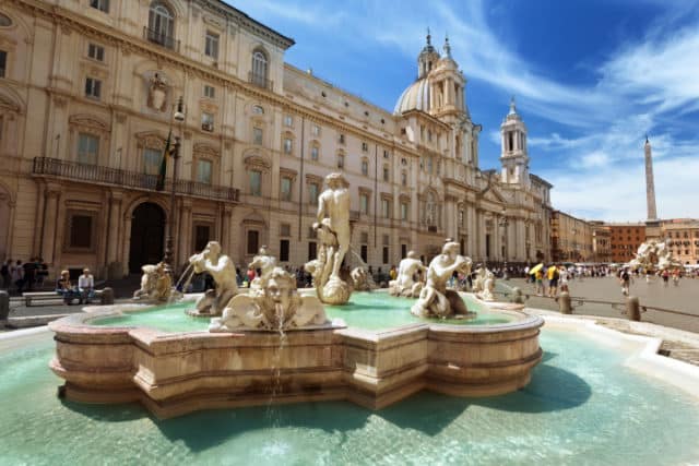 Fontaine du Maure, place Navone, Rome