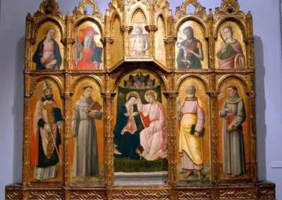 Polyptyque, Couronnement de la Vierge et des Saints, 1464, Musée civique, Osimo