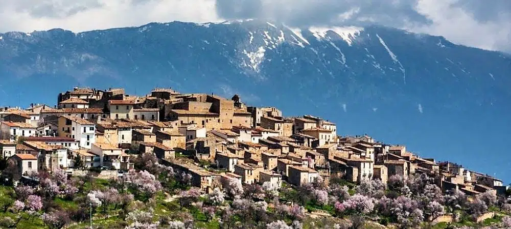 Castelvecchio Calvisio, Abruzzo. The greenest region in Europe. One of the best regions in the world for the quality of life 